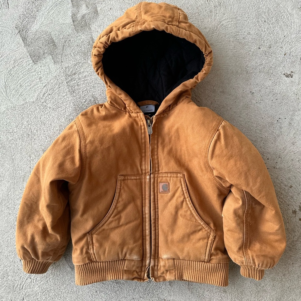 Carhartt Kids Tan Hooded Jacket